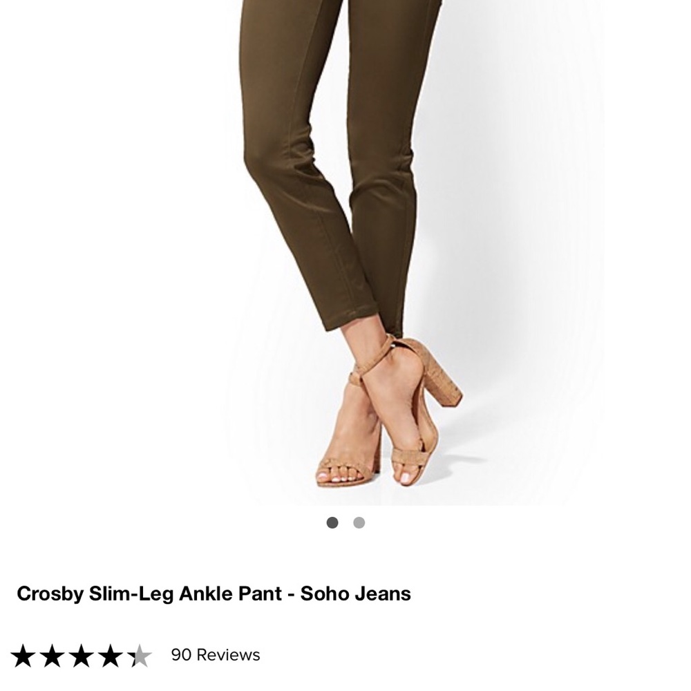 Colored jeans khaki color